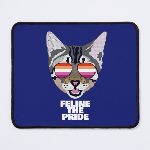 Item preview, FELINE THE PRIDE - Funny Cat Lesbian Pride Flag Quote designed and sold by Lightfield.