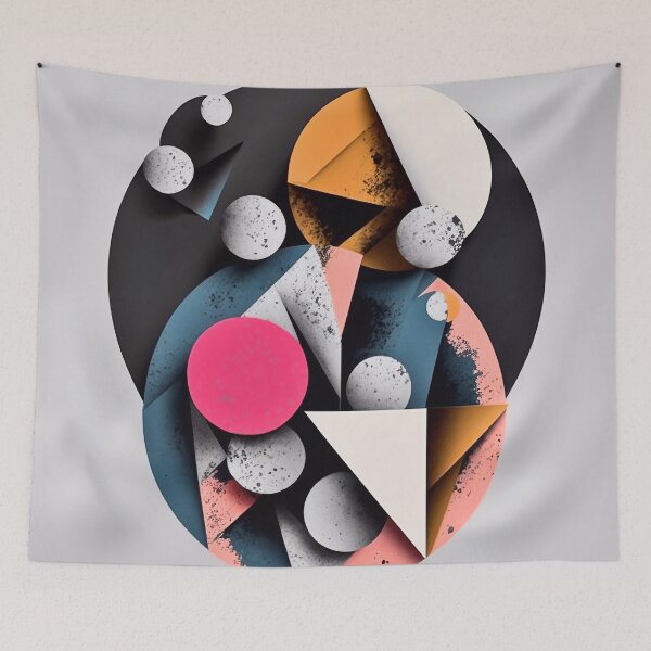 Item preview, Abstract geometric modern composition designed and sold by knuppify.