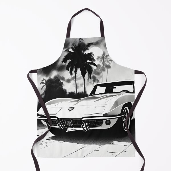 Item preview, Vintage Car Corvette Painting designed and sold by CanaryCanvas.