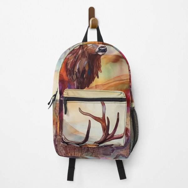 Item preview, Stag in the Heathers designed and sold by artgoldenvalley.