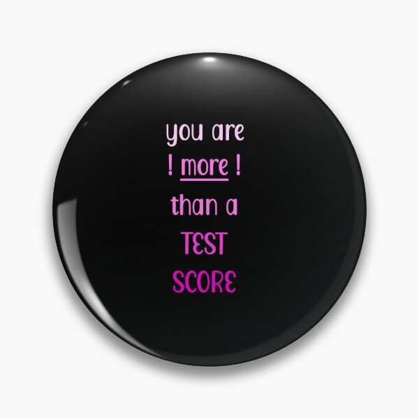 Item preview, You are more than a test score (pink gradient) #testday designed and sold by EmeraldeaArt.