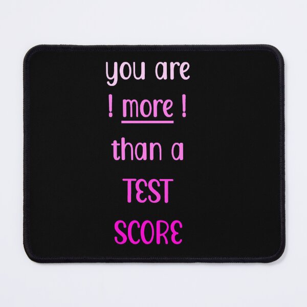 Item preview, You are more than a test score (pink gradient) #testday designed and sold by EmeraldeaArt.