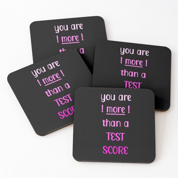 Item preview, You are more than a test score (pink gradient) #testday designed and sold by EmeraldeaArt.