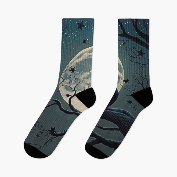 Item preview, The cat and the moon designed and sold by Arts.Lifes   .Styles.