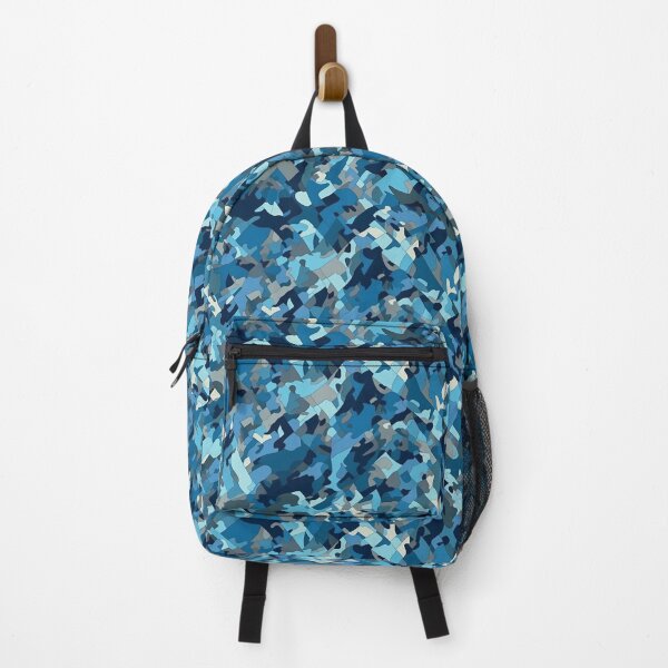 Item preview, Blue Army Camo Print Camouflage Pattern Graphic Pixelated Military Colorful Abstract Country  designed and sold by arcadetoystore.
