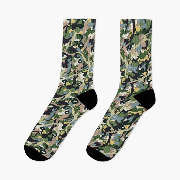 Item preview, Green Army Camo Print Camouflage Pattern Graphic Pixelated Military Colorful Abstract Country  designed and sold by arcadetoystore.