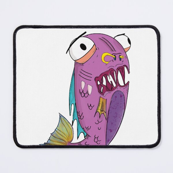 Item preview, Violet Monster SickFish designed and sold by TooTinyTone.