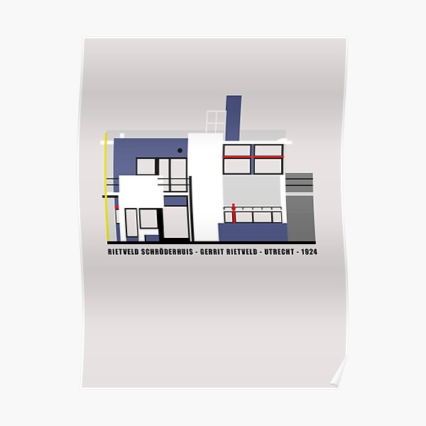 Rietveld Schroderhuis Architecture Tshirt Poster