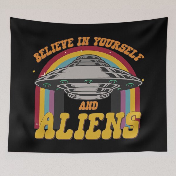 Item preview, Believe In Yourself And Aliens UFO designed and sold by printify.