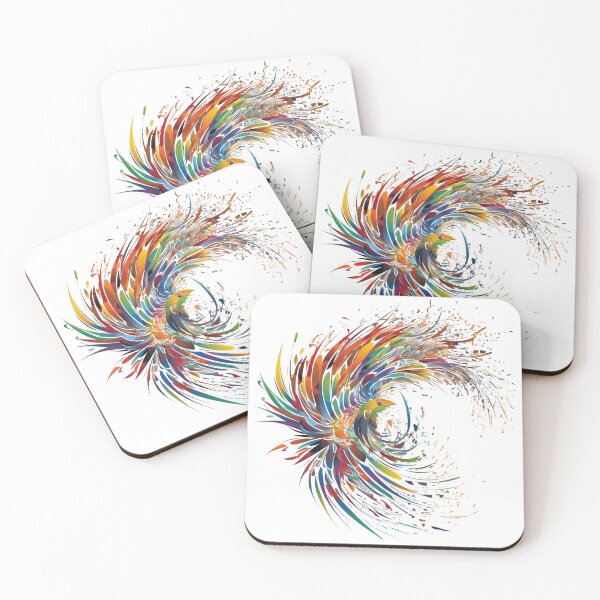 Item preview, Bursting Colourful Phoenix designed and sold by MizarPixelArt.