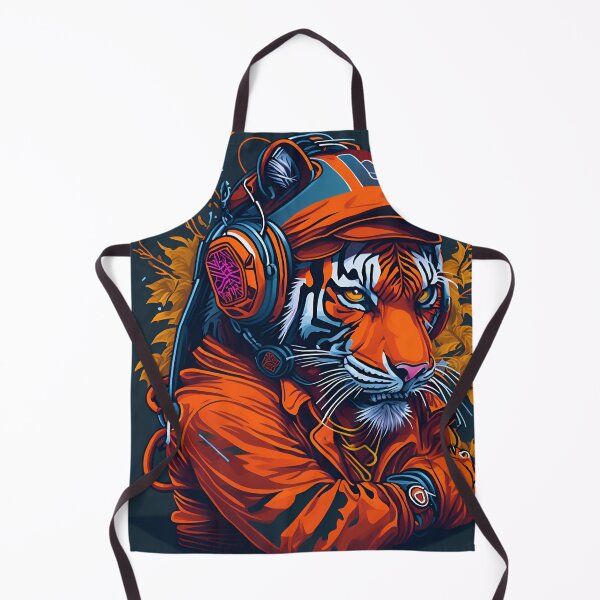 Item preview, Vector Tiger Print| Tiger as DJ| Artificial Intelligence| A.I Design designed and sold by RedArtG09.