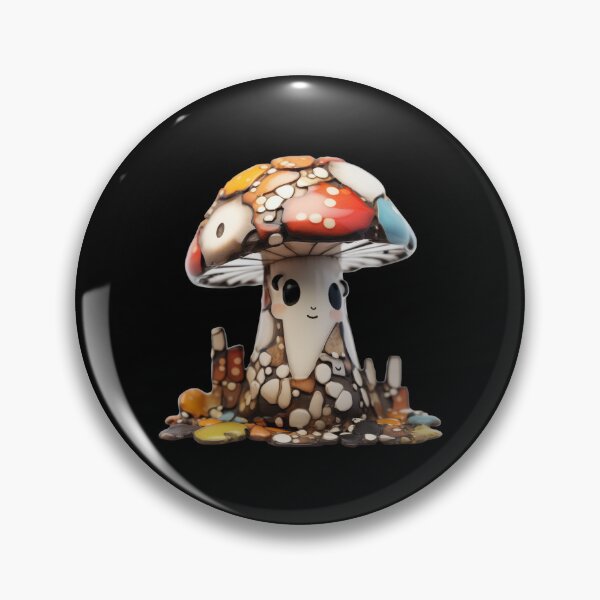 Artikelvorschau, Glazed Pottery Porcelain Mushroom Doll entworfen und verkauft von TVBArchive.
