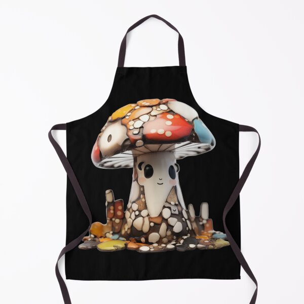 Aperçu de l'œuvre Glazed Pottery Porcelain Mushroom Doll créée et vendue par TVBArchive.
