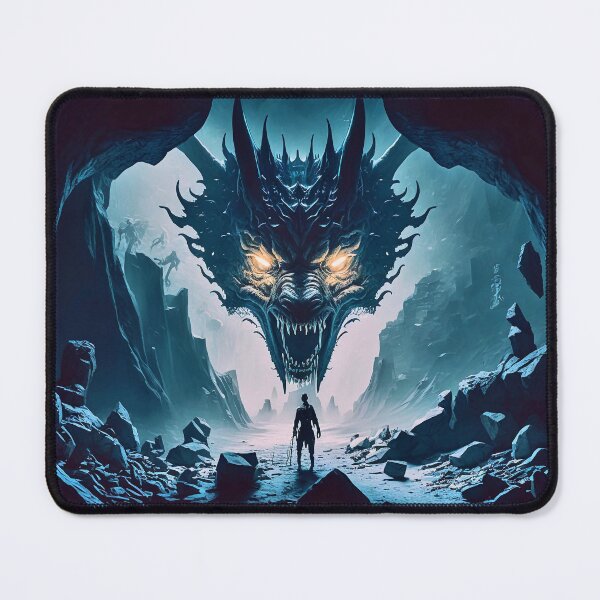 Item preview, Dark cave with dangerous wolf spirit designed and sold by knuppify.