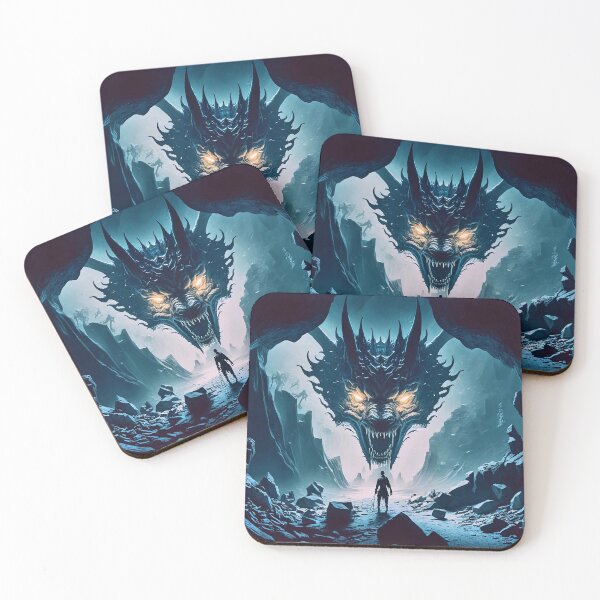 Item preview, Dark cave with dangerous wolf spirit designed and sold by knuppify.