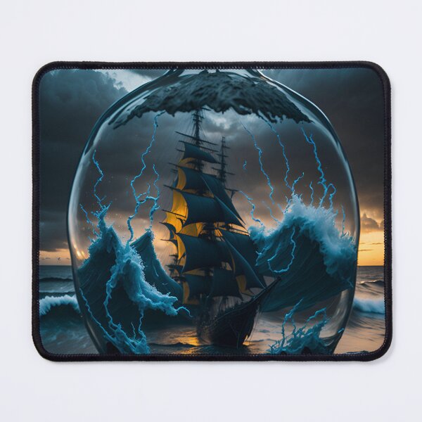 Item preview, Storm in a Bottle: Capturing the Violent Ocean on the Beach| A.I Design designed and sold by RedArtG09.