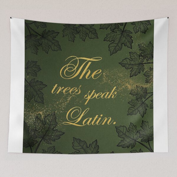 Item preview, The trees speak Latin designed and sold by addict2reading.