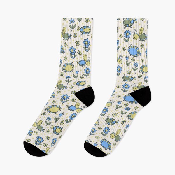 Item preview, Sweet little bugs in sky blue and lime green designed and sold by FrancesPoff.