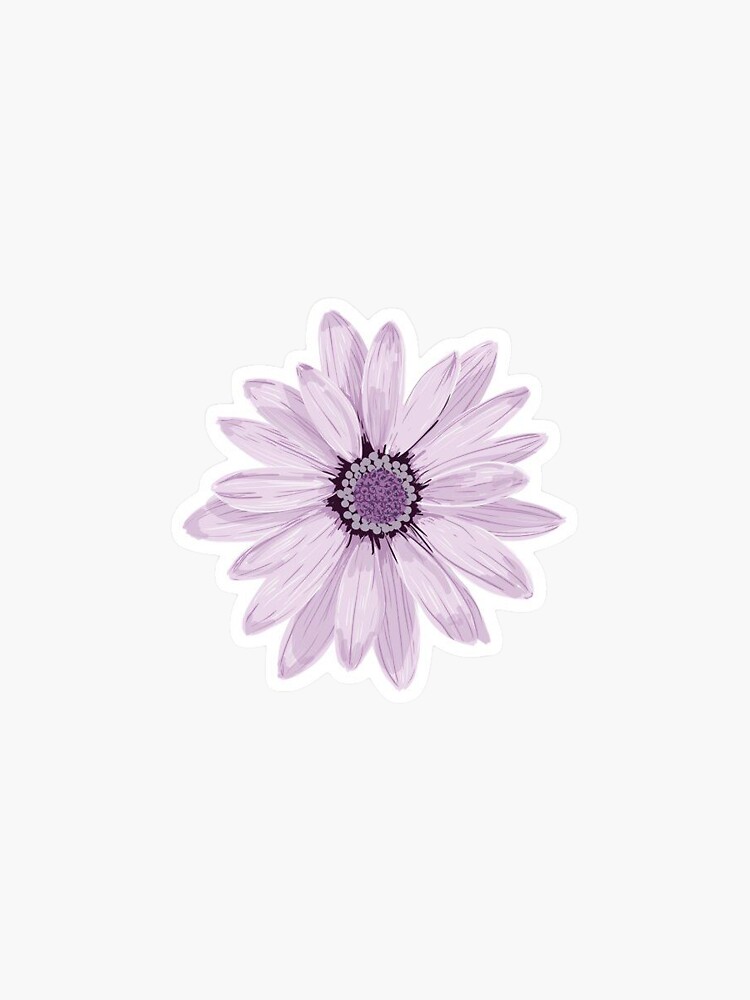 Sticker Fleur Violette 