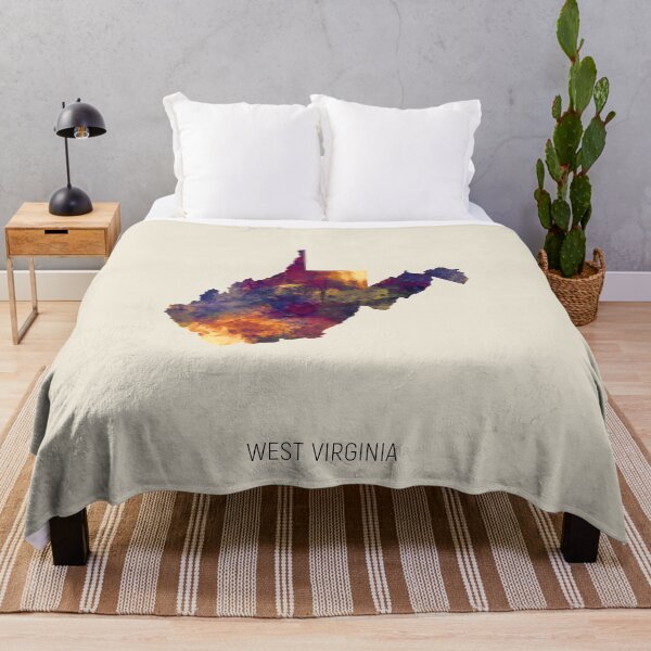 Item preview, West Virginia Watercolor Map designed and sold by ArtPrints.