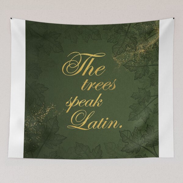 Item preview, The trees speak Latin designed and sold by addict2reading.