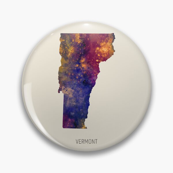 Item preview, Vermont Watercolor Map designed and sold by ArtPrints.