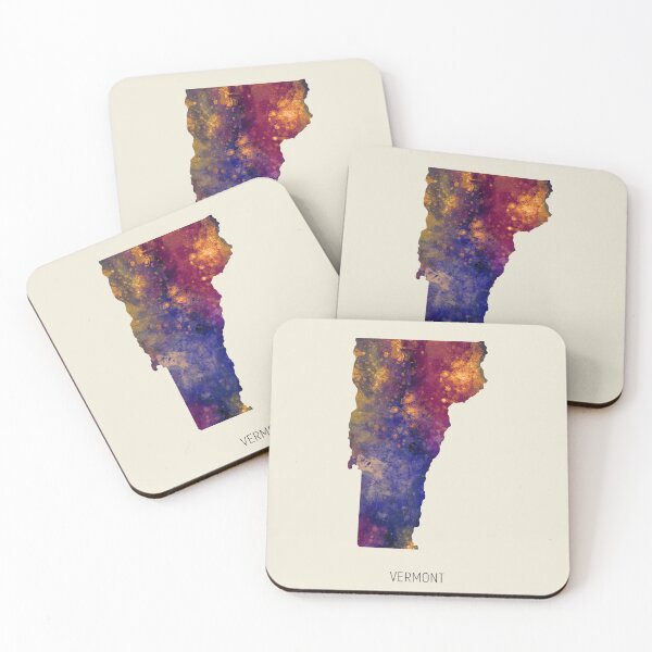 Item preview, Vermont Watercolor Map designed and sold by ArtPrints.