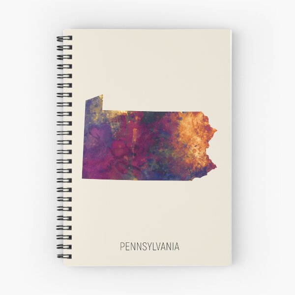 Item preview, Pennsylvania Watercolor Map designed and sold by ArtPrints.