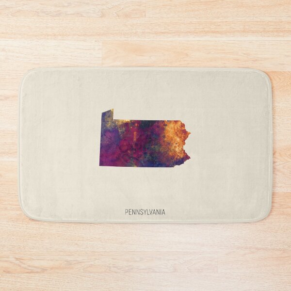 Item preview, Pennsylvania Watercolor Map designed and sold by ArtPrints.