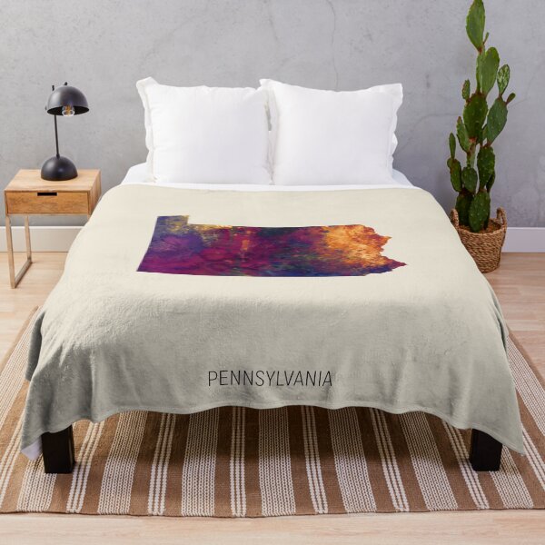 Item preview, Pennsylvania Watercolor Map designed and sold by ArtPrints.