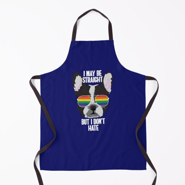 Item preview, I MAY BE STRAIGHT BUT I DON'T HATE - Funny Boston Terrier Dog Gay Pride Flag designed and sold by Lightfield.