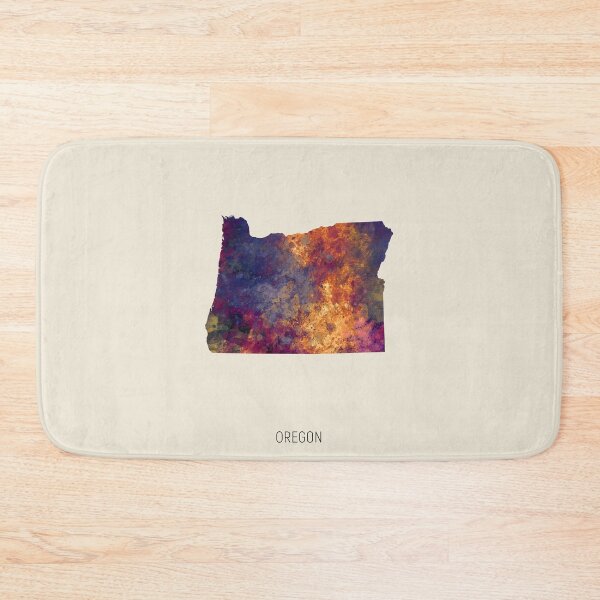 Item preview, Oregon Watercolor Map designed and sold by ArtPrints.