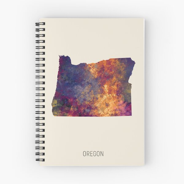 Item preview, Oregon Watercolor Map designed and sold by ArtPrints.