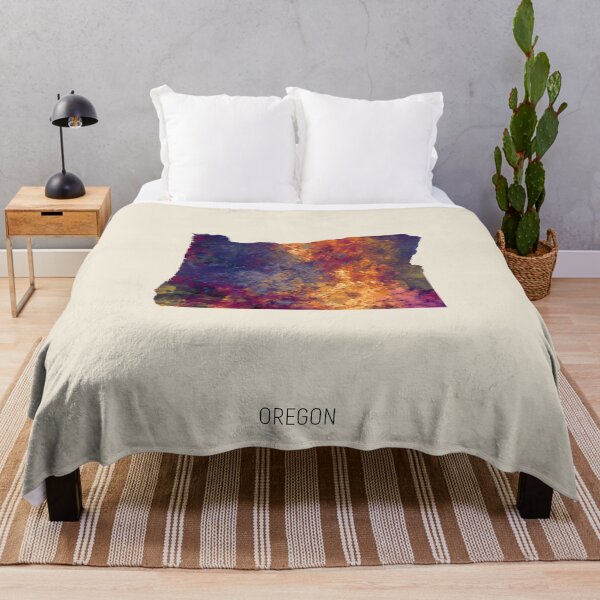 Item preview, Oregon Watercolor Map designed and sold by ArtPrints.