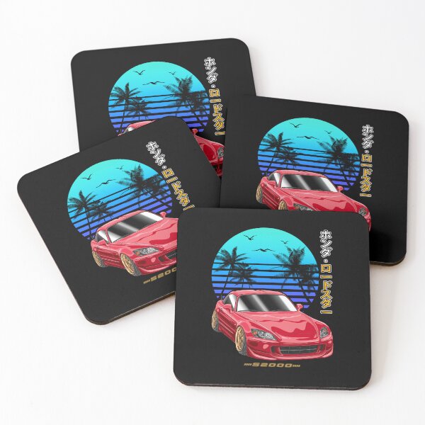 Item preview, JDM Red Honda S2000 Roadster Sunset Palm Beach designed and sold by JDM Guyvit.