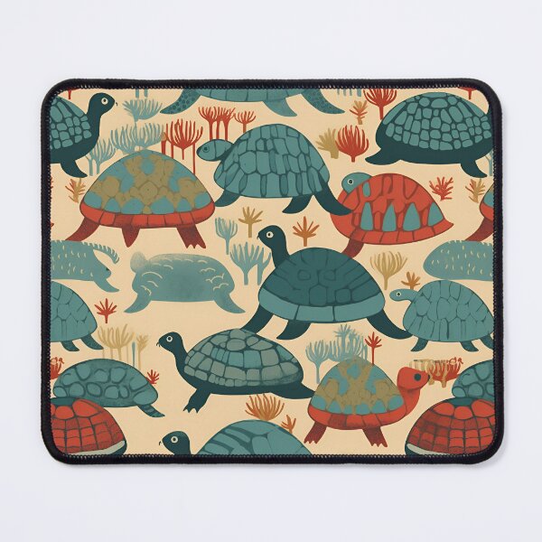 Item preview, Tortoises in blue & orange designed and sold by CactusPan.