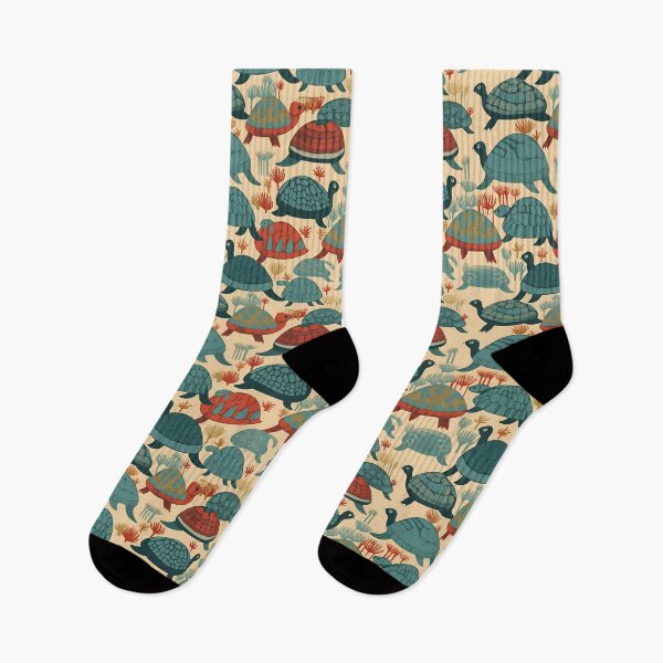 Item preview, Tortoises in blue & orange designed and sold by CactusPan.