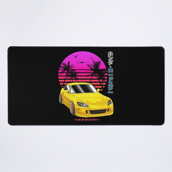 Item preview, JDM Yellow Honda S2000 Roadster Sunset Palm Beach designed and sold by JDM Guyvit.