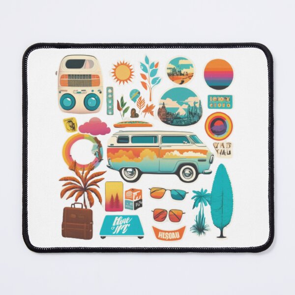 Item preview, trendy 1970s retro style stickers 1 designed and sold by Prototyp.