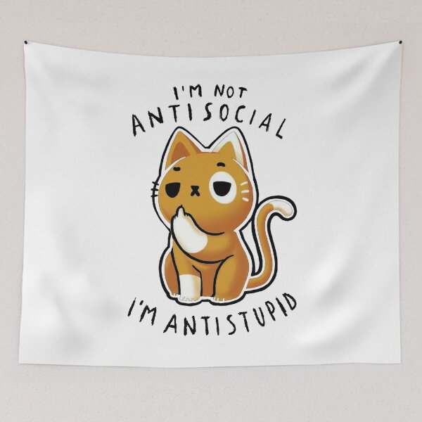 Item preview, I'm Not Antisocial I'm Antistupid 2 designed and sold by AbundanceSeed.