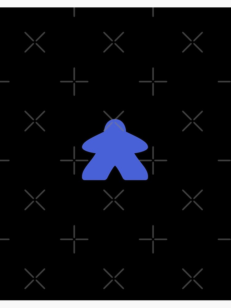 Blue Meeple Competitive Cooperative | Art Board Print