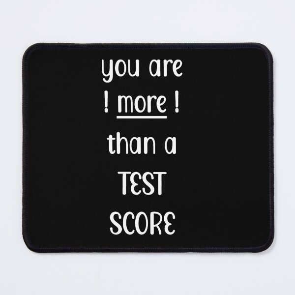 Item preview, You are more than a test score (white) #testday designed and sold by EmeraldeaArt.