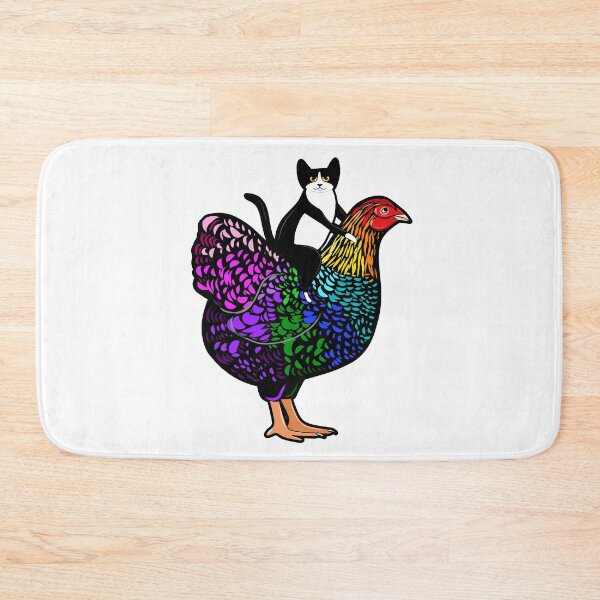 Item preview, Rainbow Chicken Ride designed and sold by KilkennyCat Art.