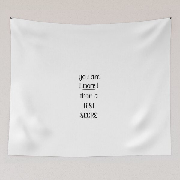 Item preview, You are more than a test score (black) #testday designed and sold by EmeraldeaArt.
