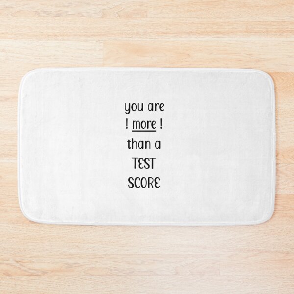 Item preview, You are more than a test score (black) #testday designed and sold by EmeraldeaArt.