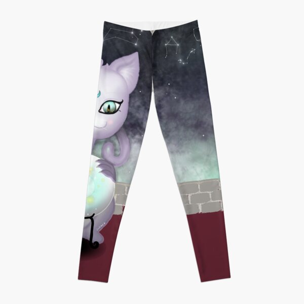 Mystic Miku | Crystal Ball & Zodiac | Wine Red Leggings