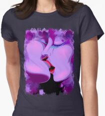 Lovers Kiss Ultraviolet Love Romance Women's Fitted T-Shirt