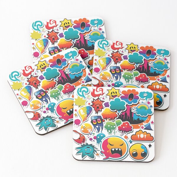 Item preview, Cool Mixed Colors Sticker Pack Fun 2 designed and sold by Prototyp.