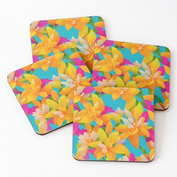 Item preview, Forsythia flower and leaves pattern design designed and sold by Warih.