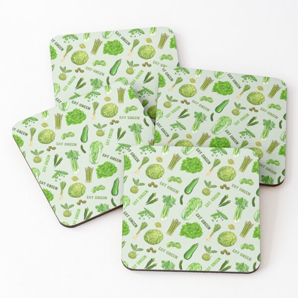 Artikelvorschau, Eat green vegetables pattern entworfen und verkauft von PositiveIdeas.